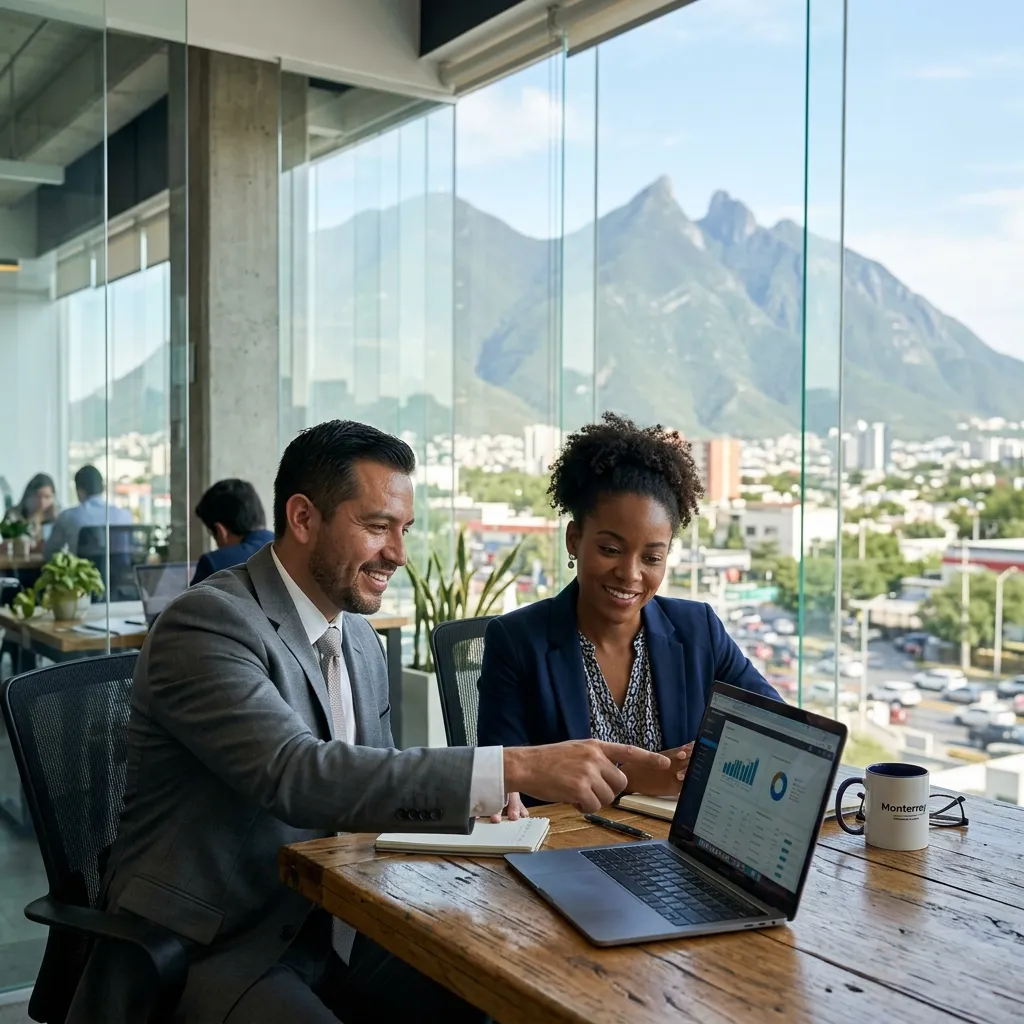 Equipo corporativo aprendiendo inglés con Hop